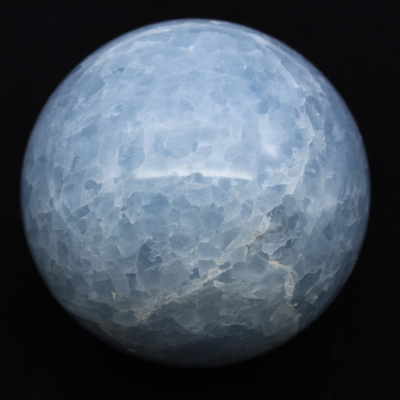 Sfera di calcite blu