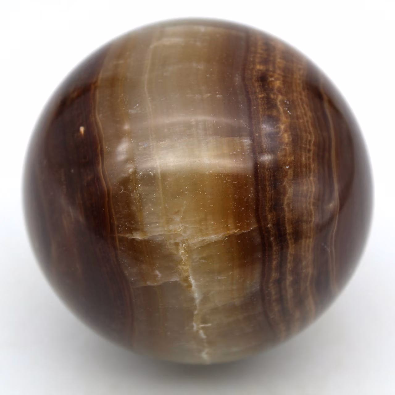 Sfera di calcite marrone