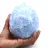 Uovo minerale di calcite blu