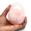 Uovo minerale di quarzo rosa - 0