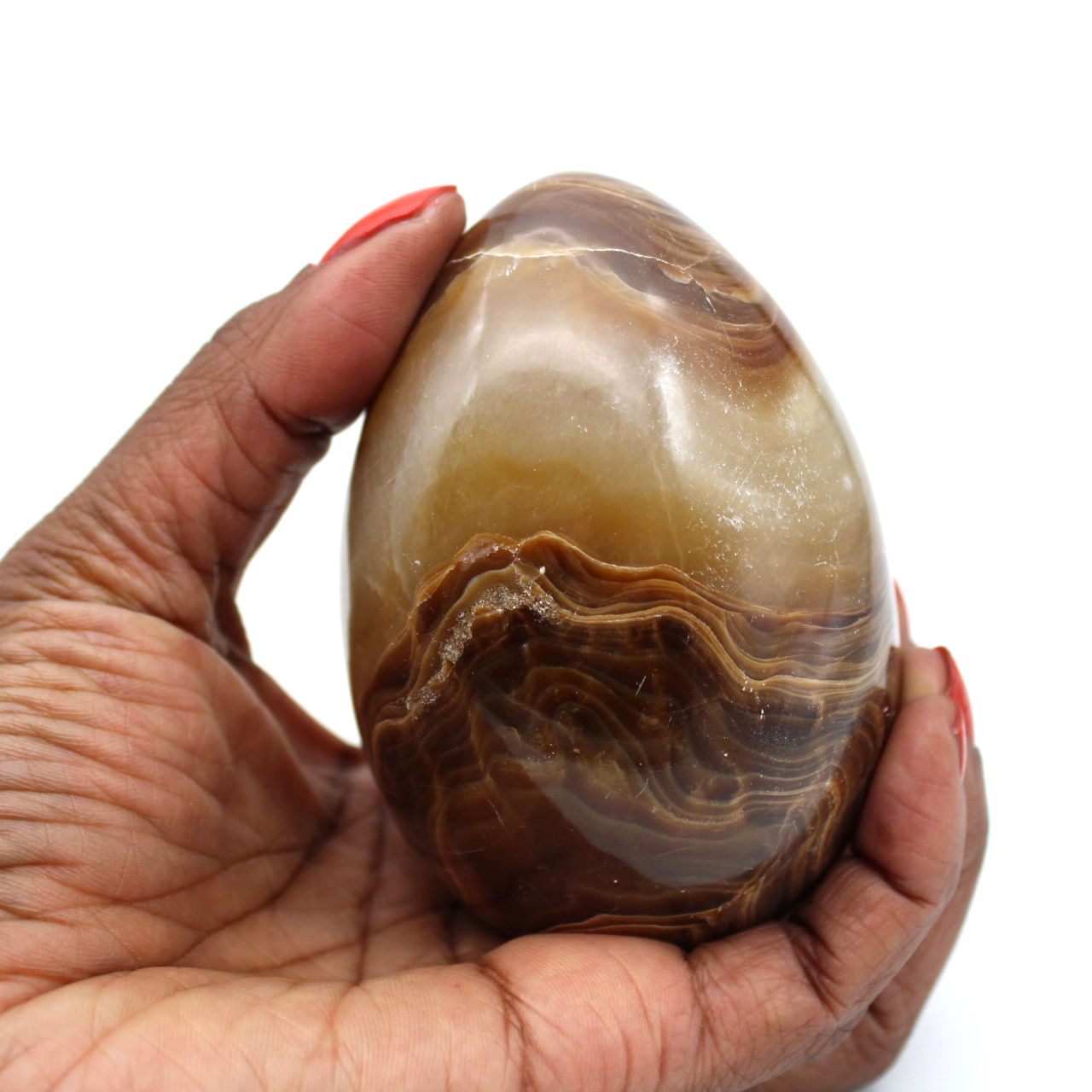 Uovo minerale di agata