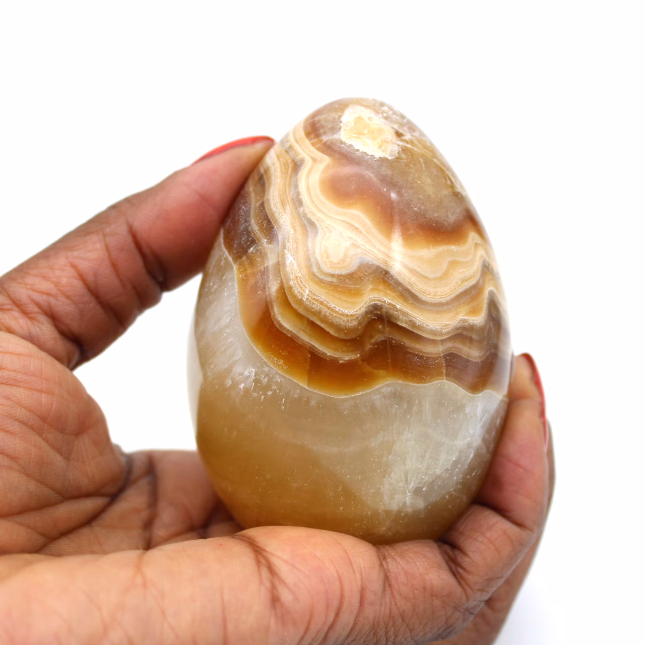 Uovo minerale di agata