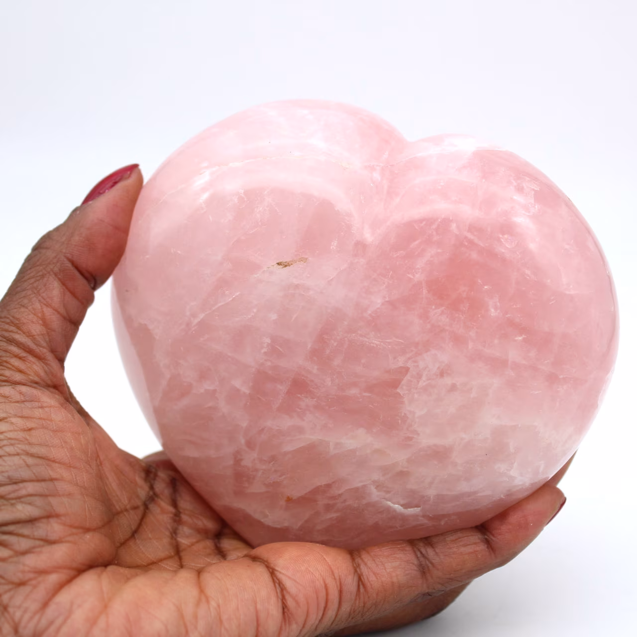 Cuore di quarzo rosa