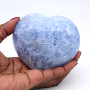 Cuore di calcite blu