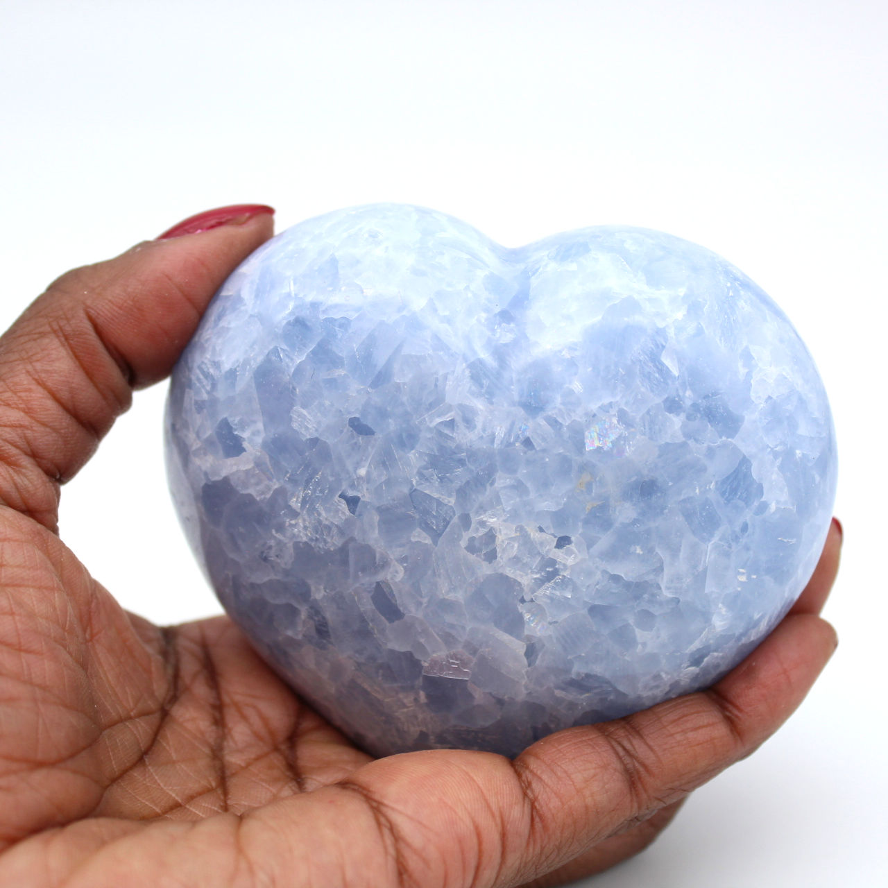 Cuore di calcite blu