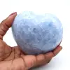 Cuore di calcite blu - 0