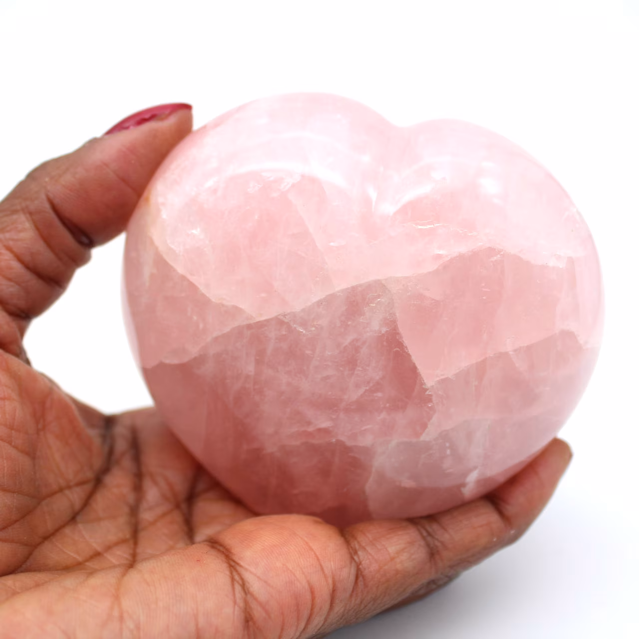 Cuore di quarzo rosa