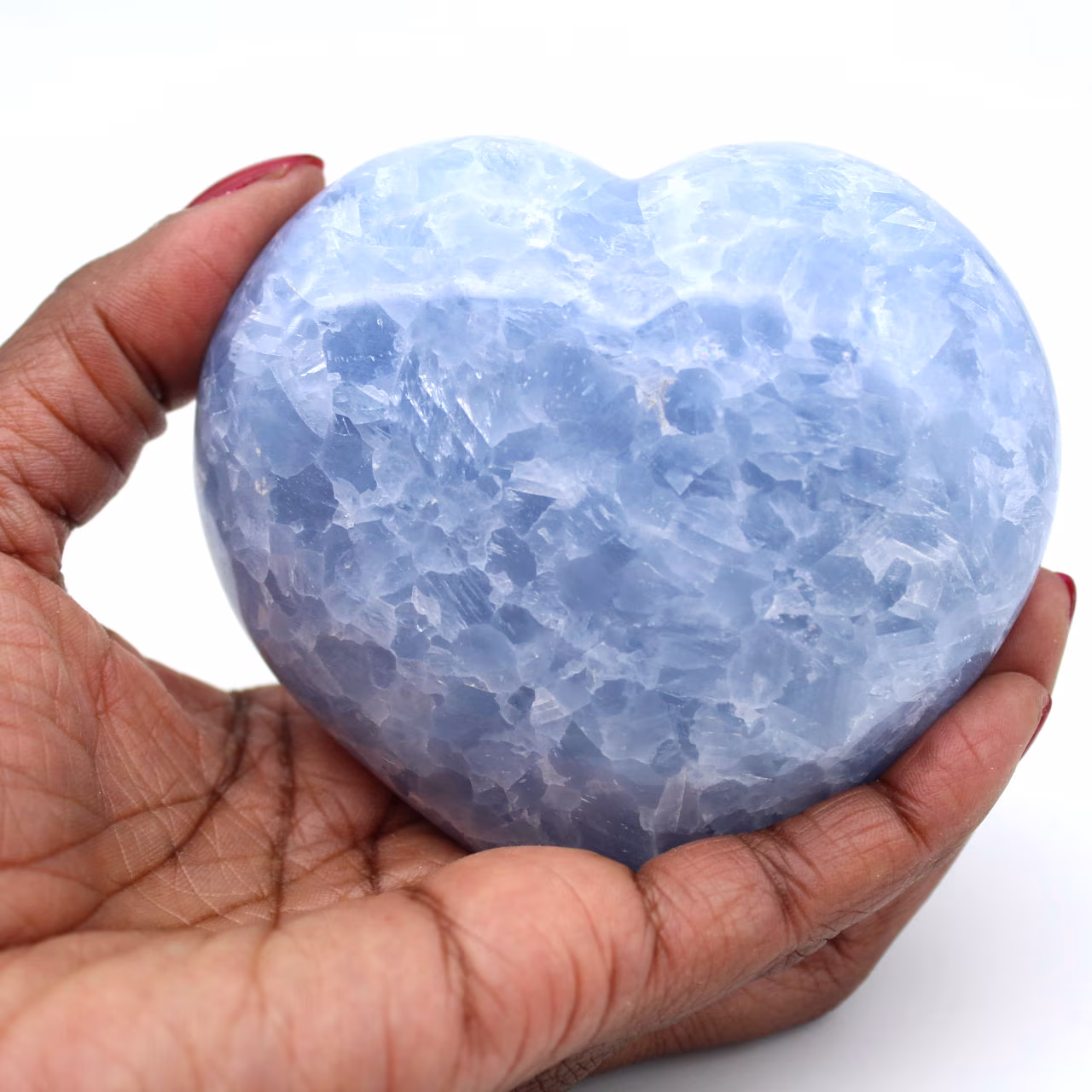 Cuore di calcite blu