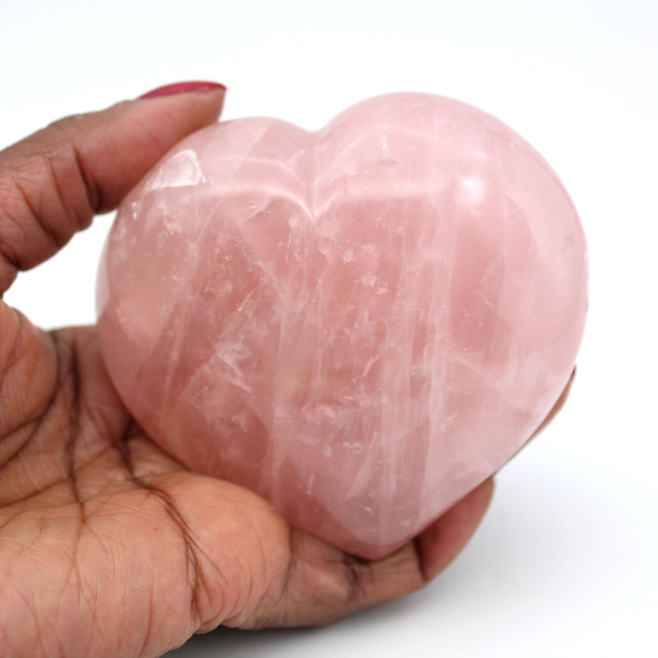 Cuore di quarzo rosa