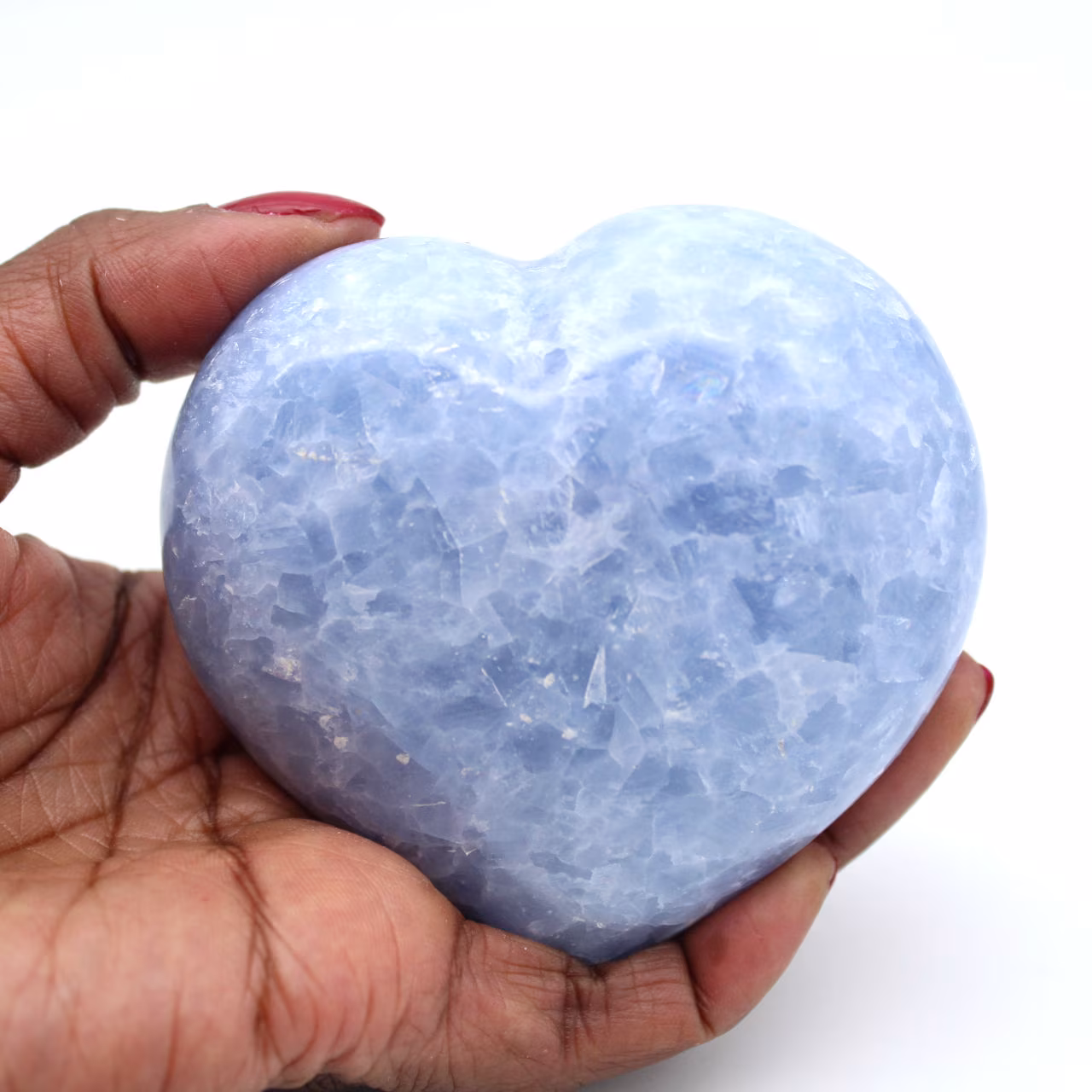 Cuore di calcite blu