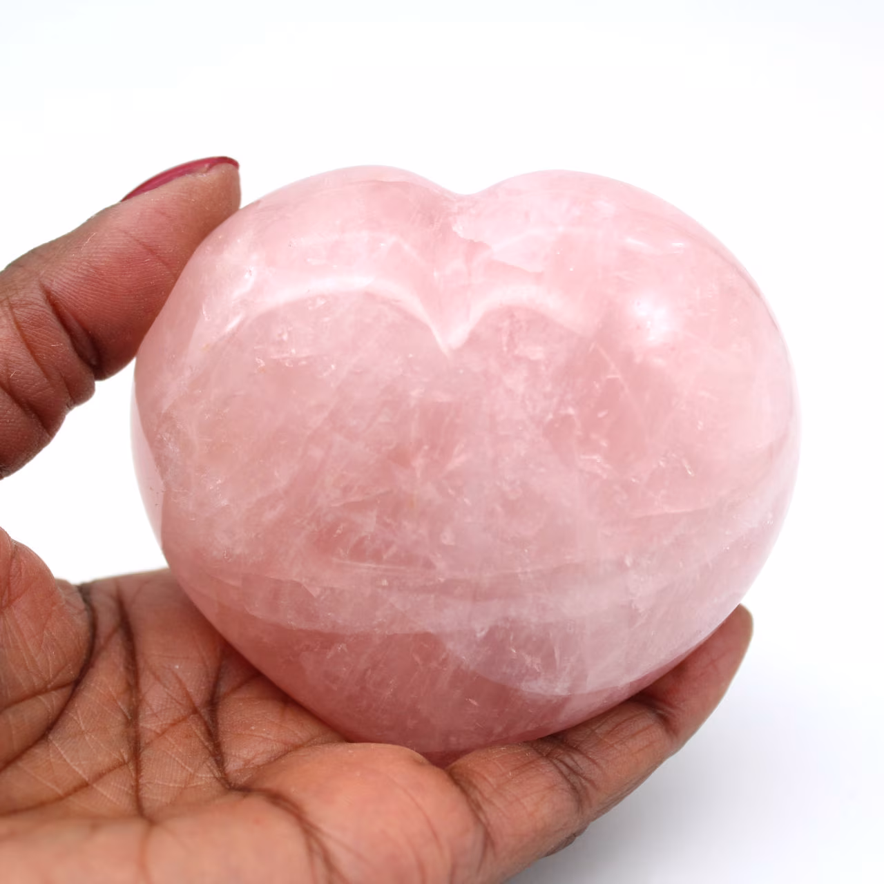 Cuore di quarzo rosa
