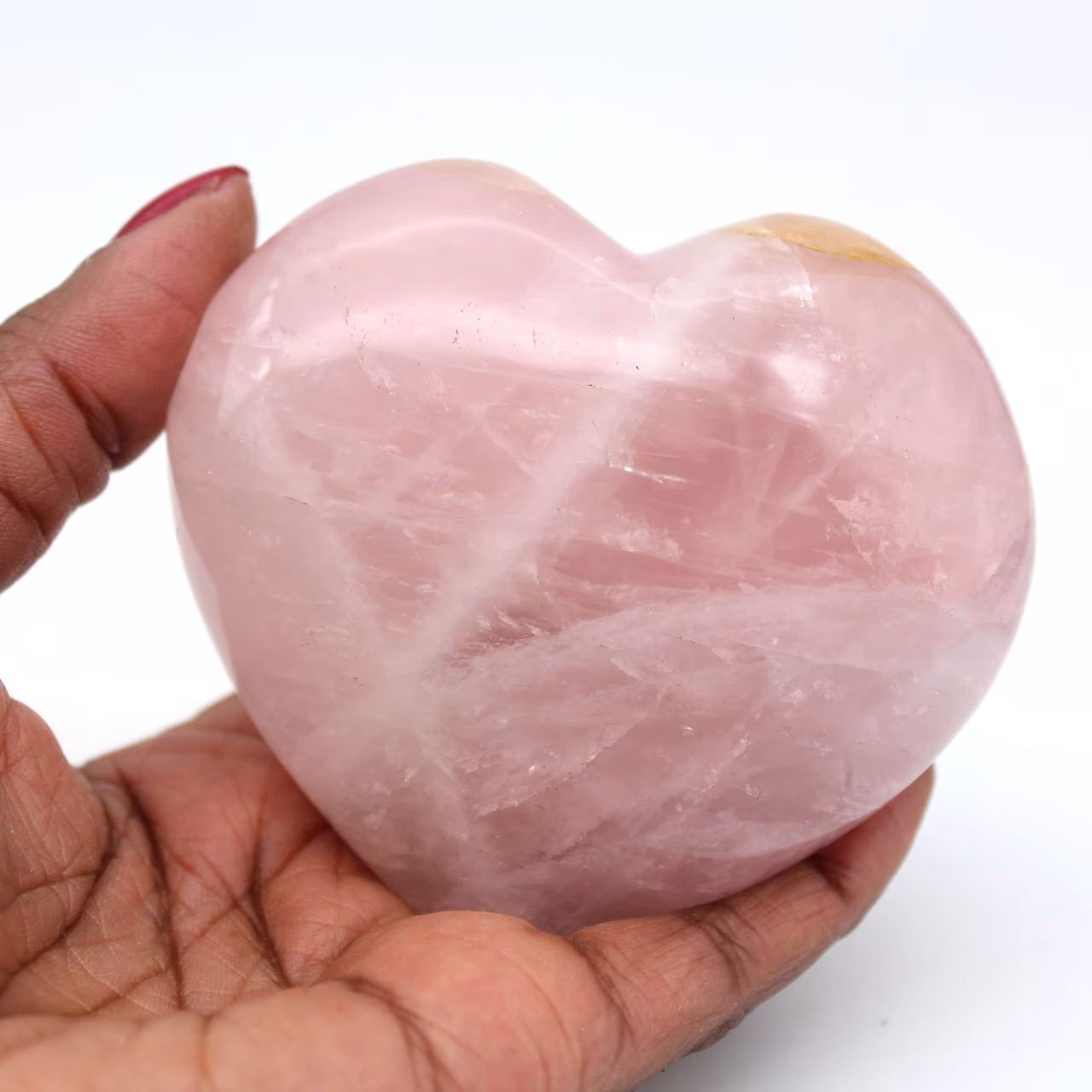 Cuore di quarzo rosa