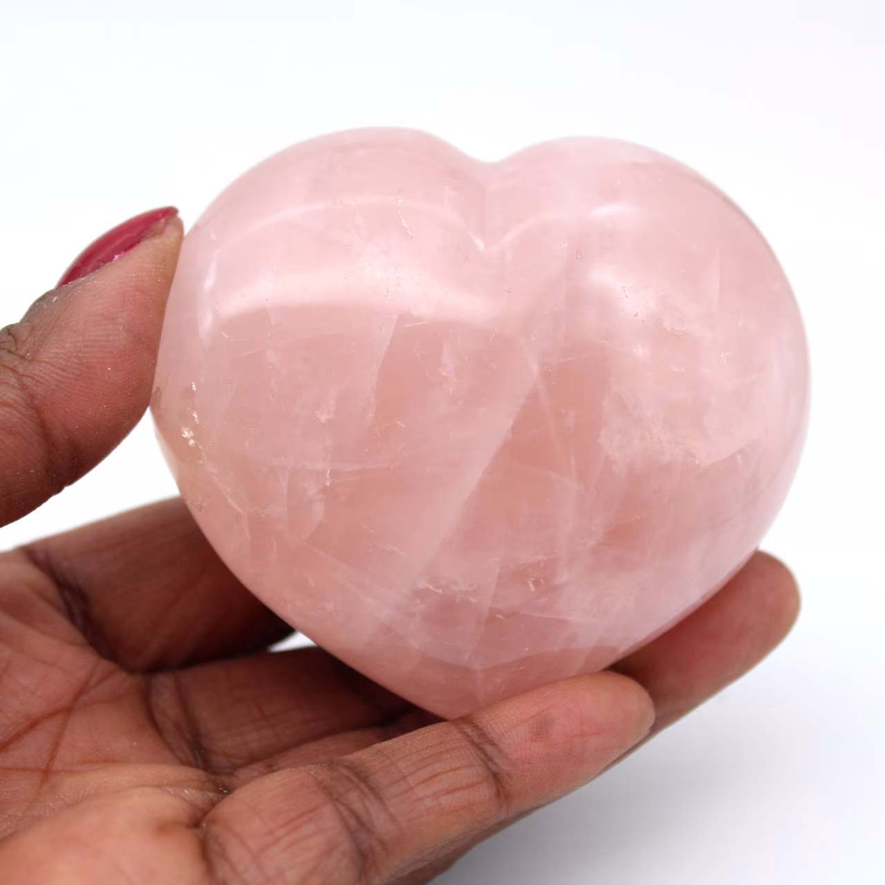 Cuore di quarzo rosa