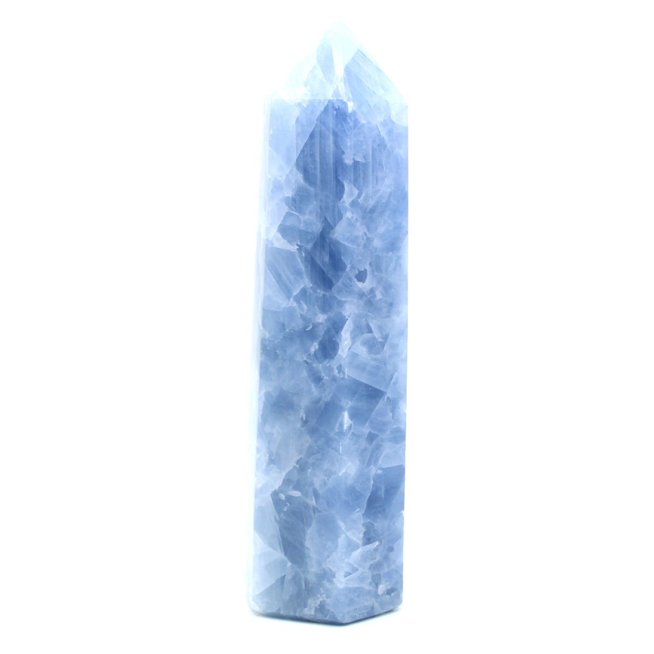 prisma di calcite blu