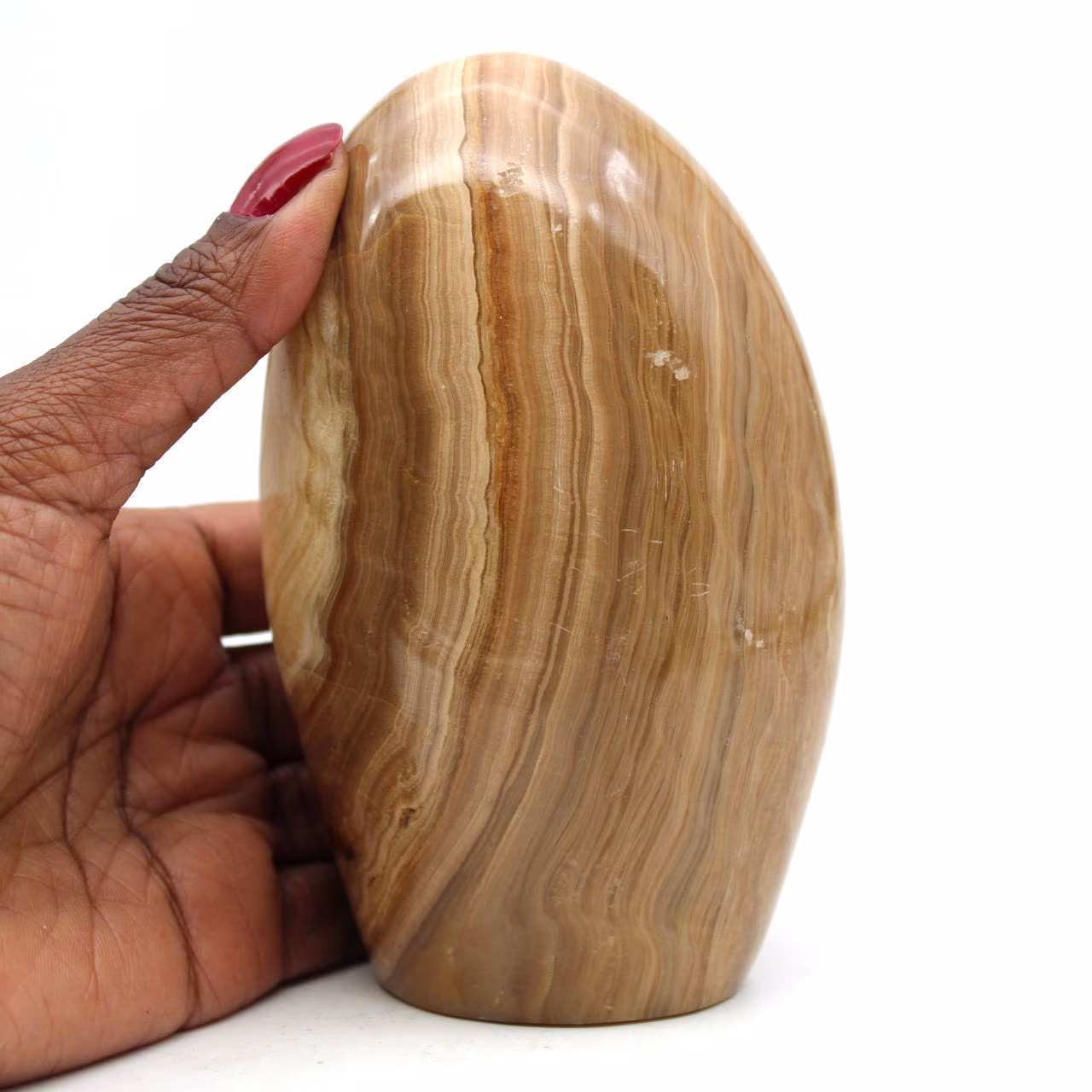 Calcite al miele a forma libera lucidata