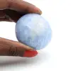 Ciottoli di calcite blu - 1