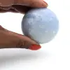 Ciottoli di calcite blu - 1