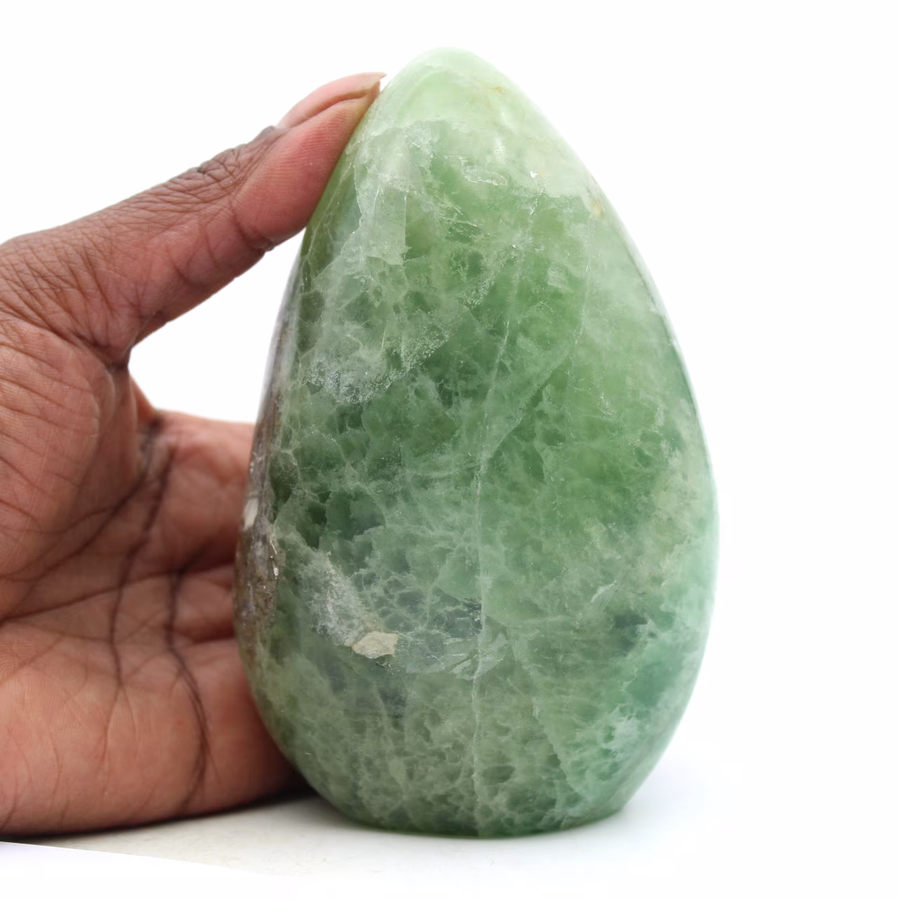 Fluorite verde a forma libera