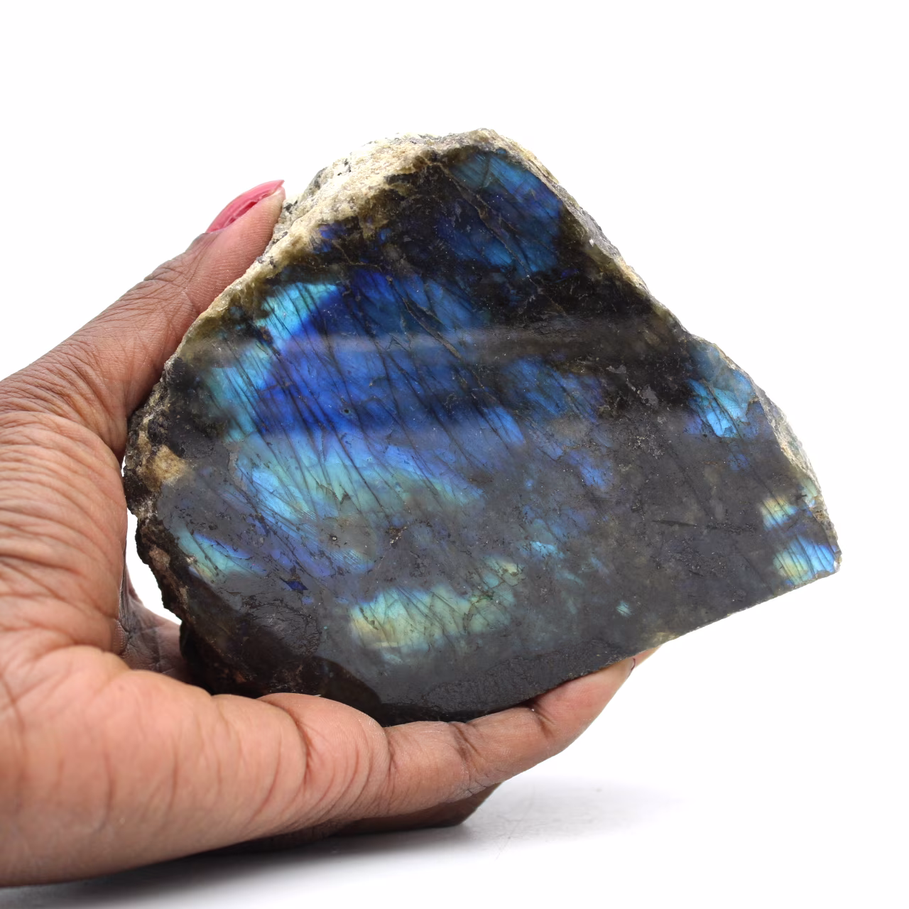 Labradorite naturale semi-grezza