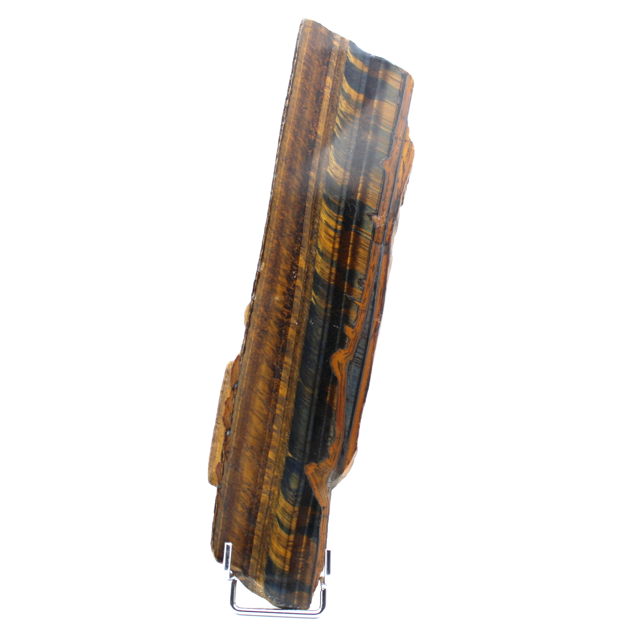 Roccia di occhio di tigre levigata