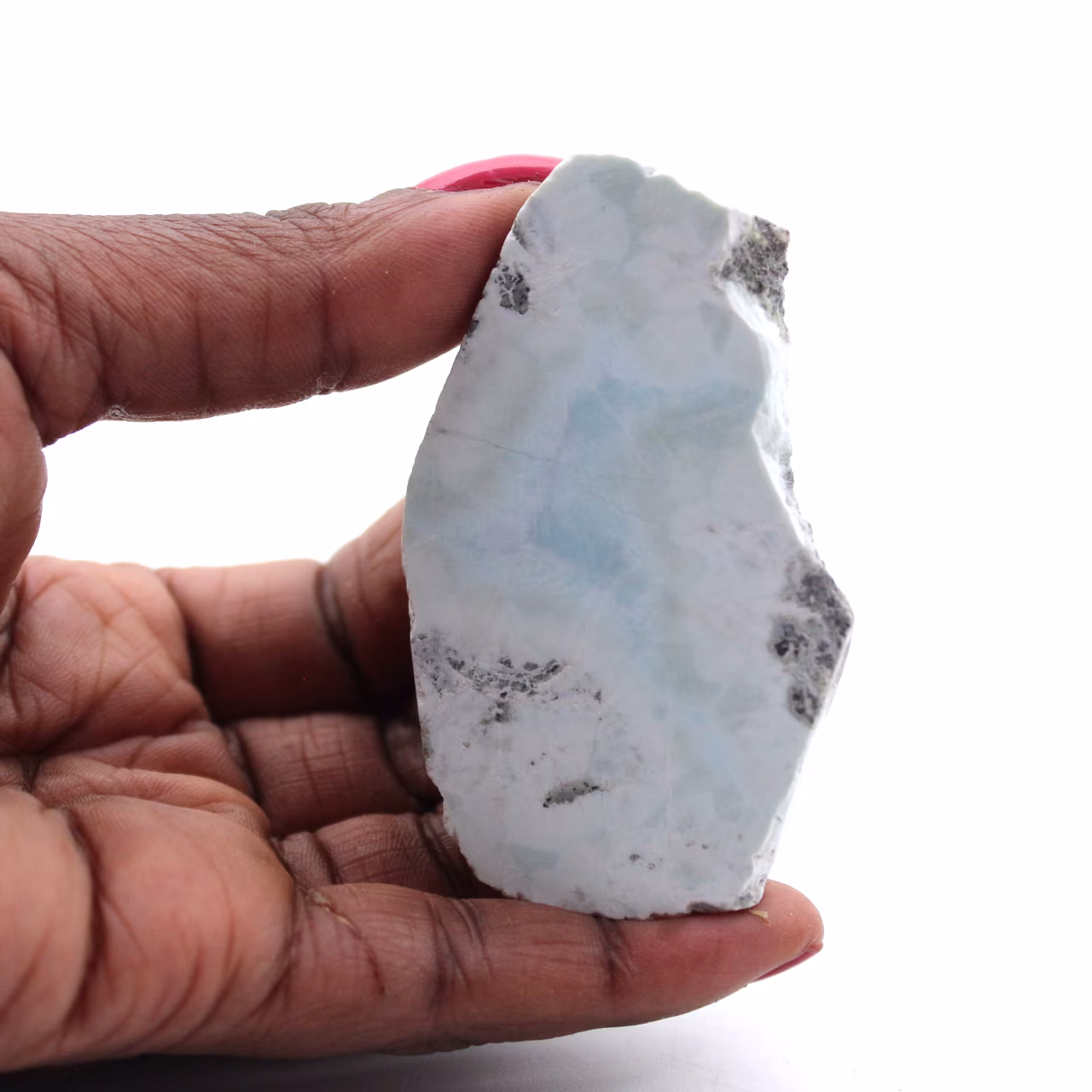 Placca in larimar semilucida