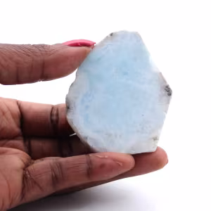 Placca in larimar semilucida