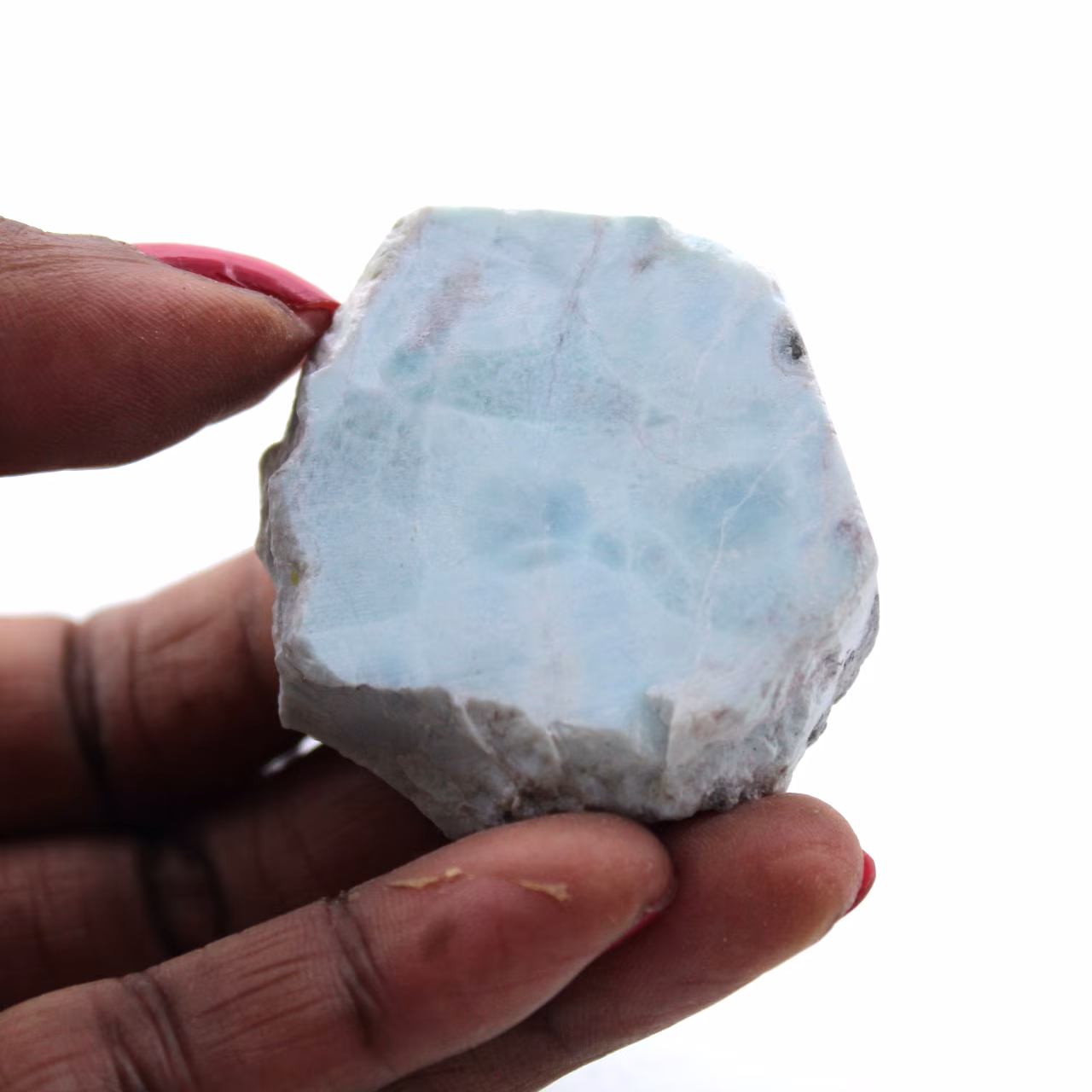 Placca in larimar semilucida