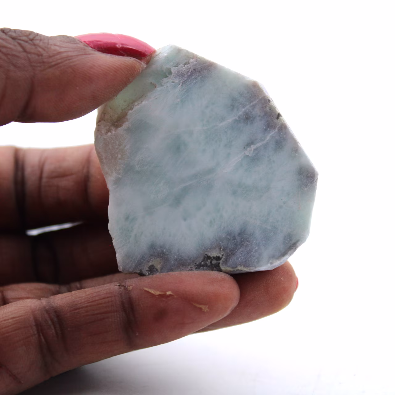 Placca in larimar semilucida