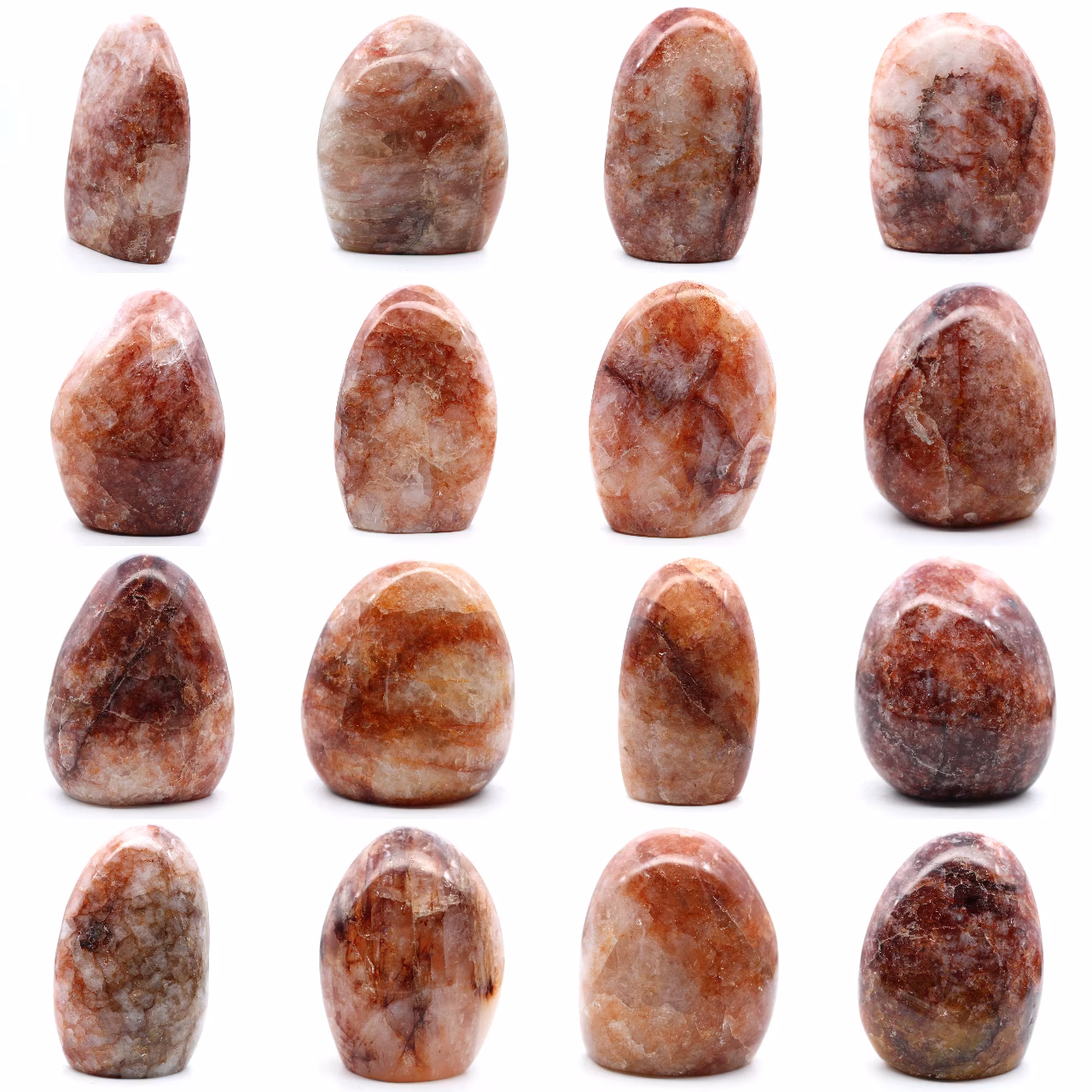 Roccia levigata in quarzo rosso