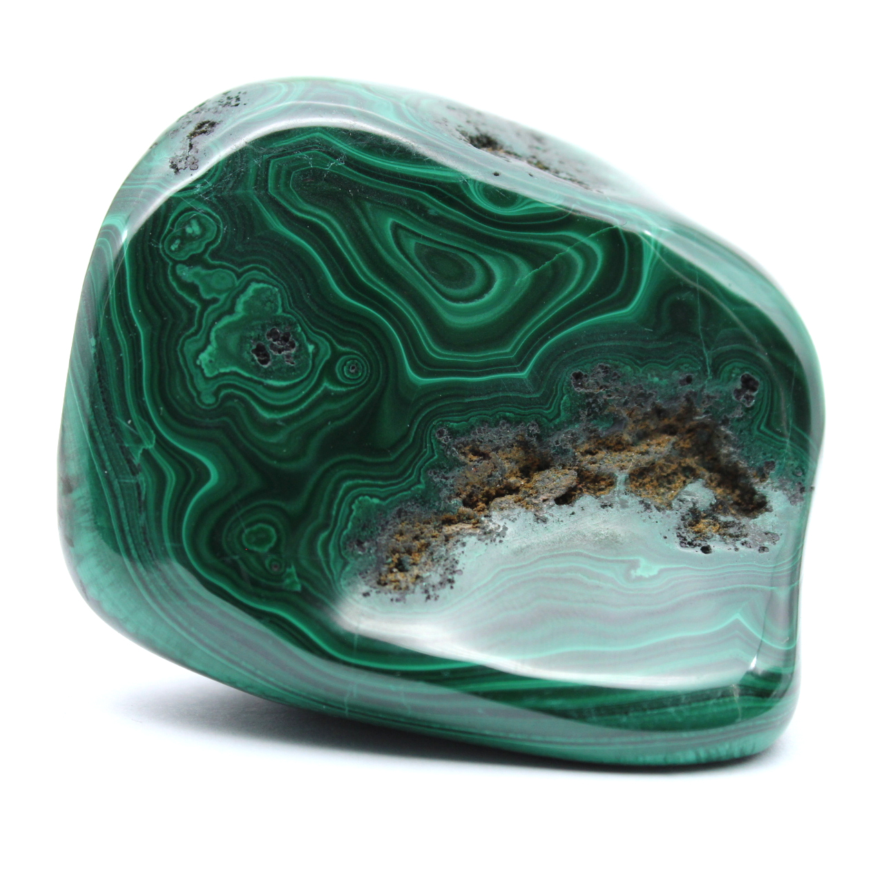Pietra levigata malachite