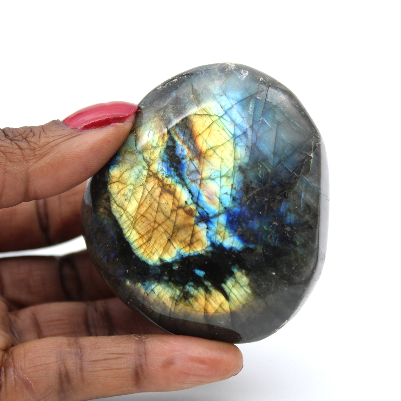 Ciottolo di roccia labradorite