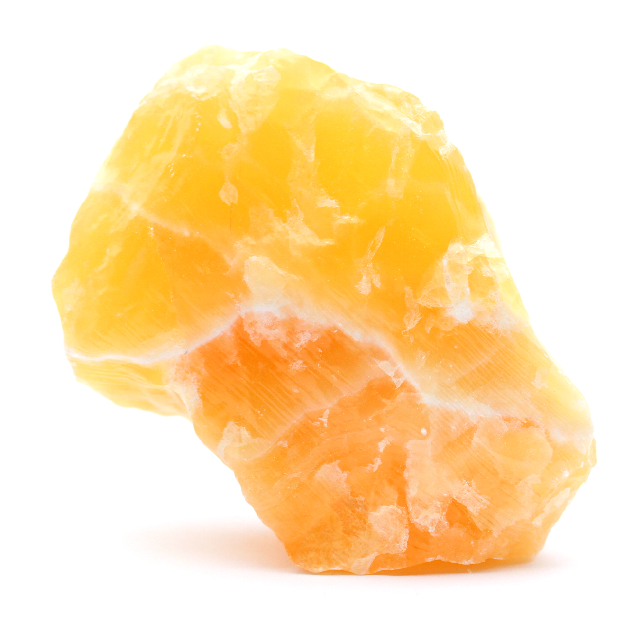 Calcite arancione grezza