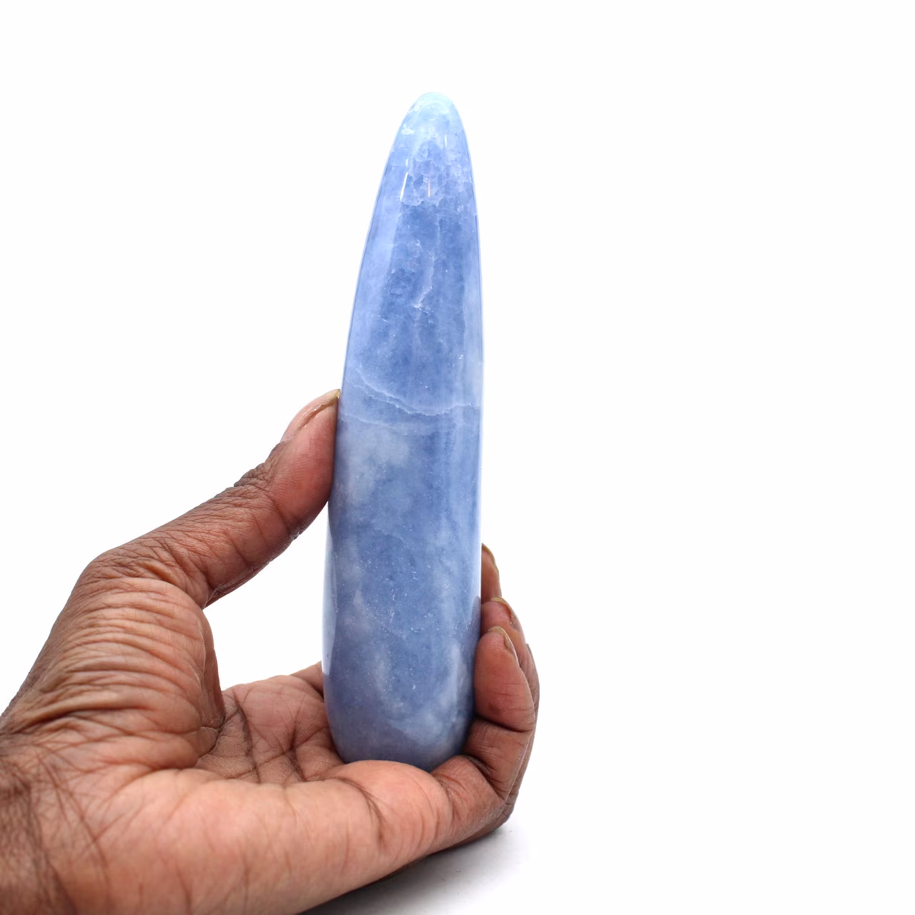 Bastoncino da massaggio in calcite blu