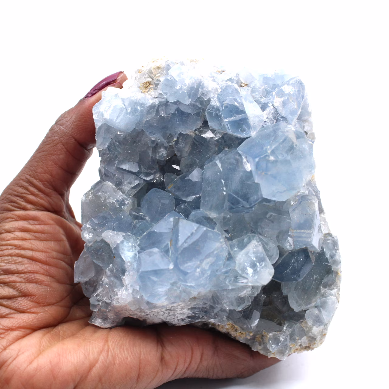 Celestite del Madagascar in cristalli