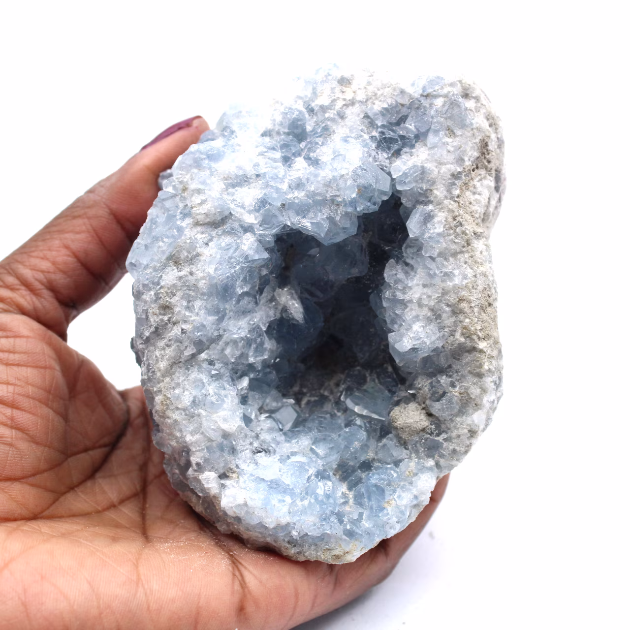 Geode di cristallo di celestite