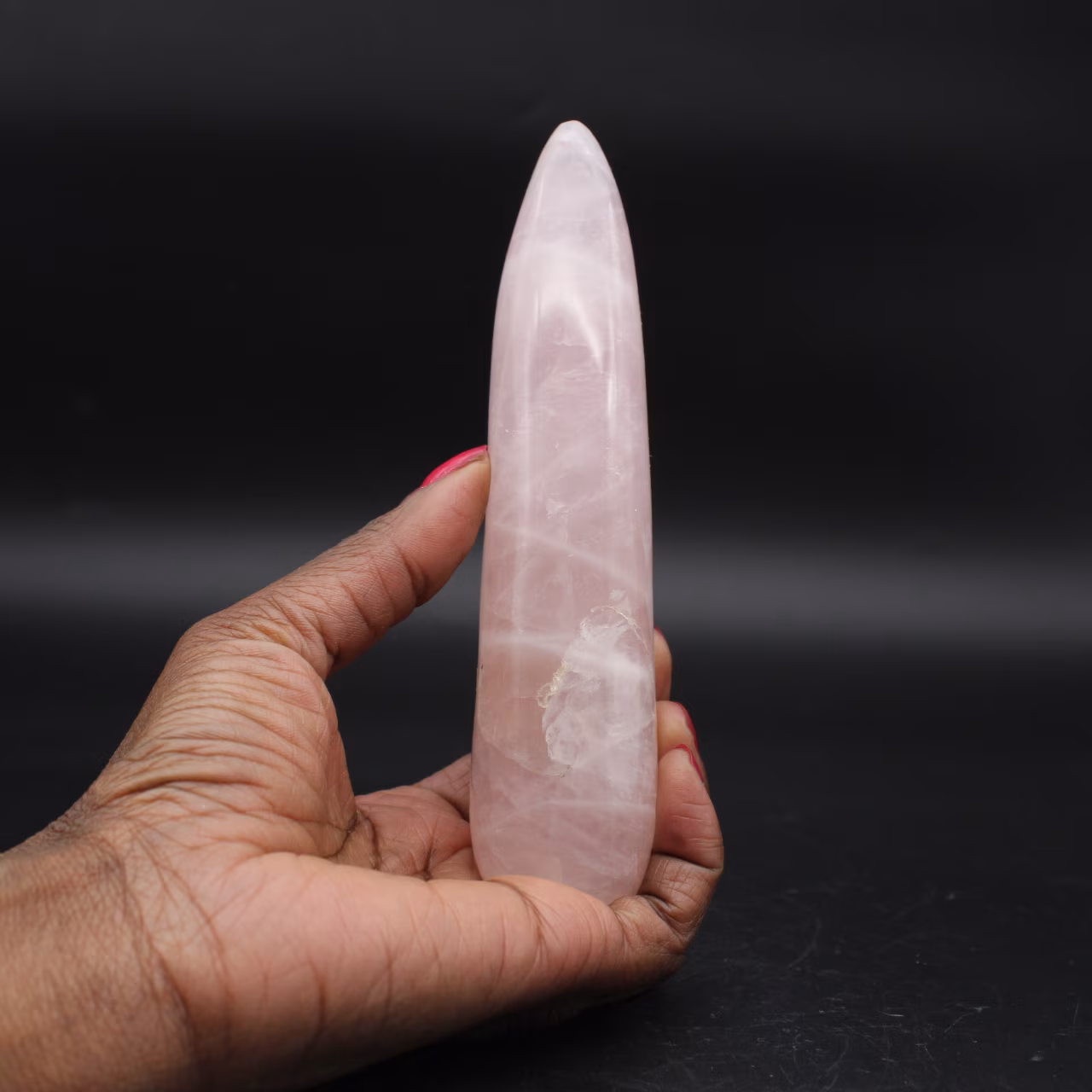 Bastone da massaggio al quarzo rosa