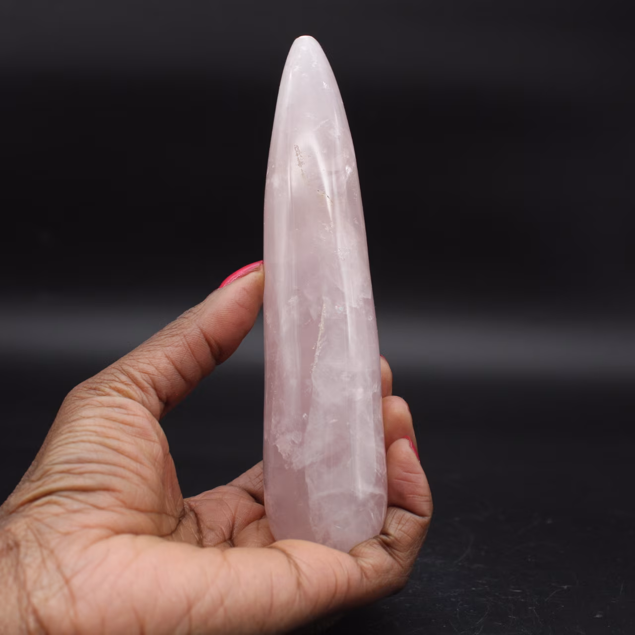 Bastone da massaggio al quarzo rosa