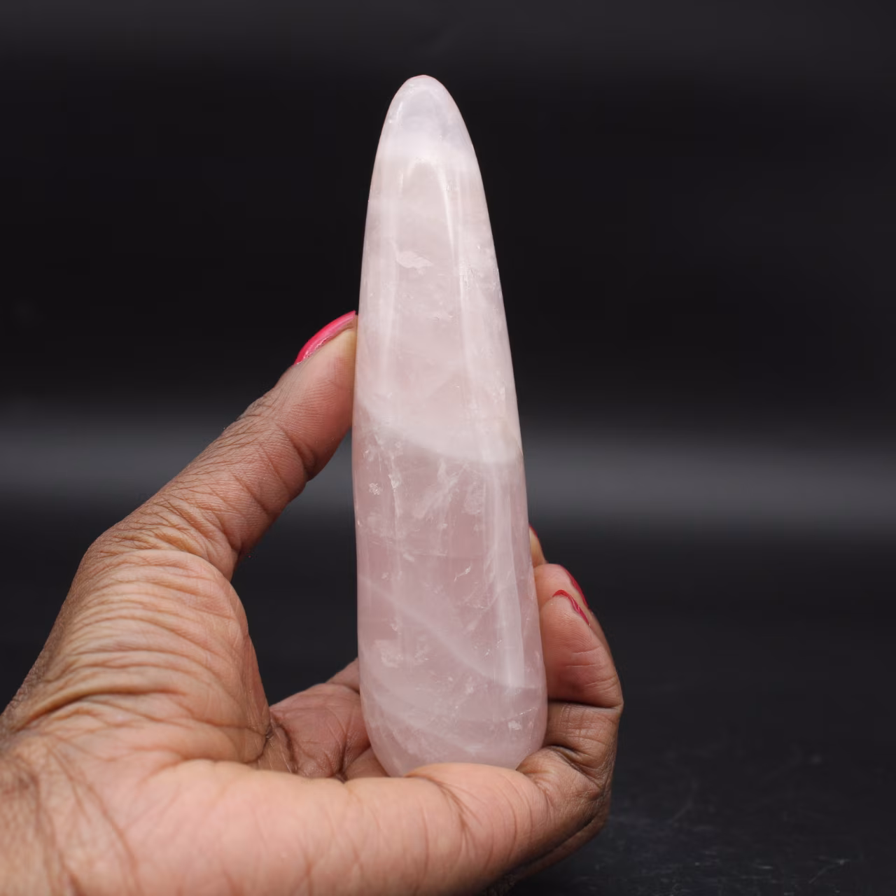 Bastone da massaggio al quarzo rosa