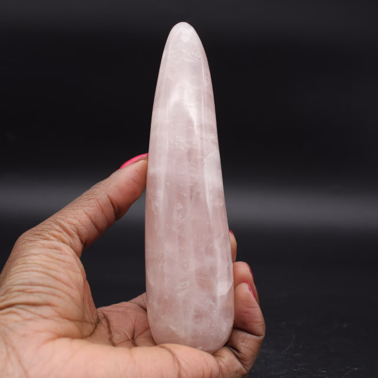Bastone da massaggio al quarzo rosa