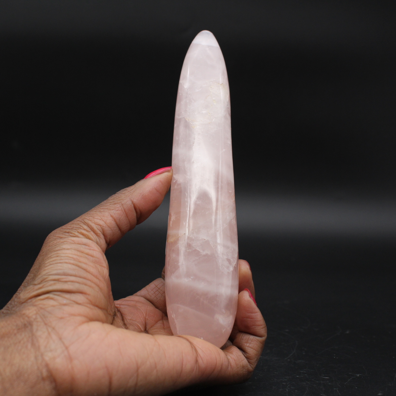 Bastone da massaggio al quarzo rosa