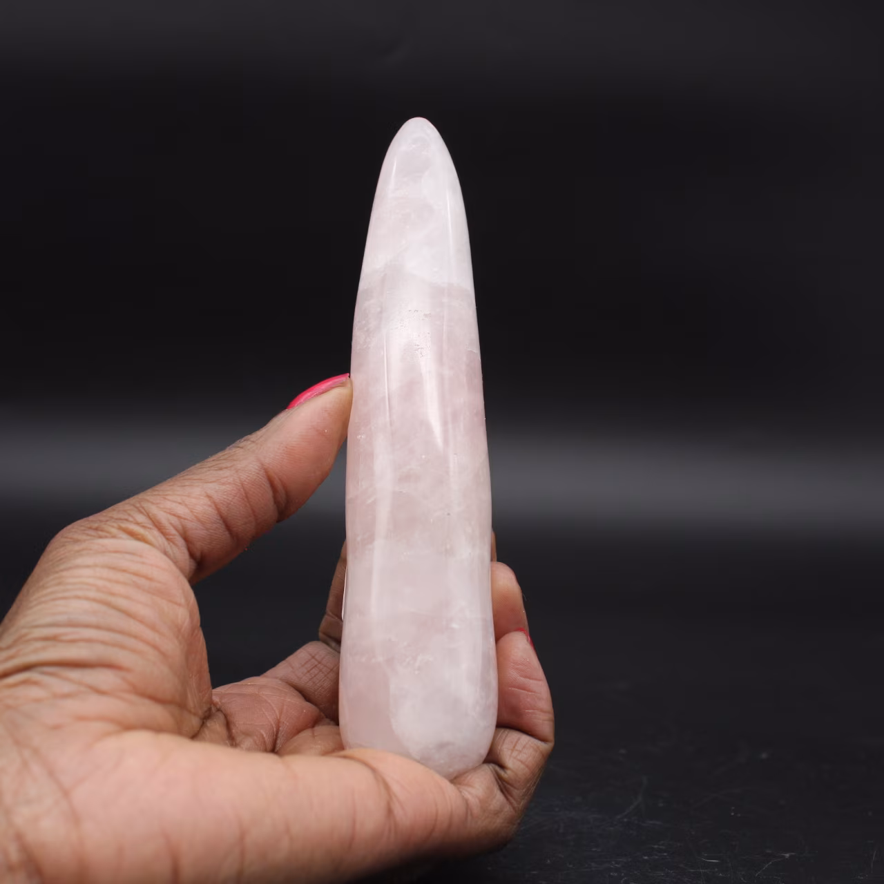 Bastone da massaggio al quarzo rosa