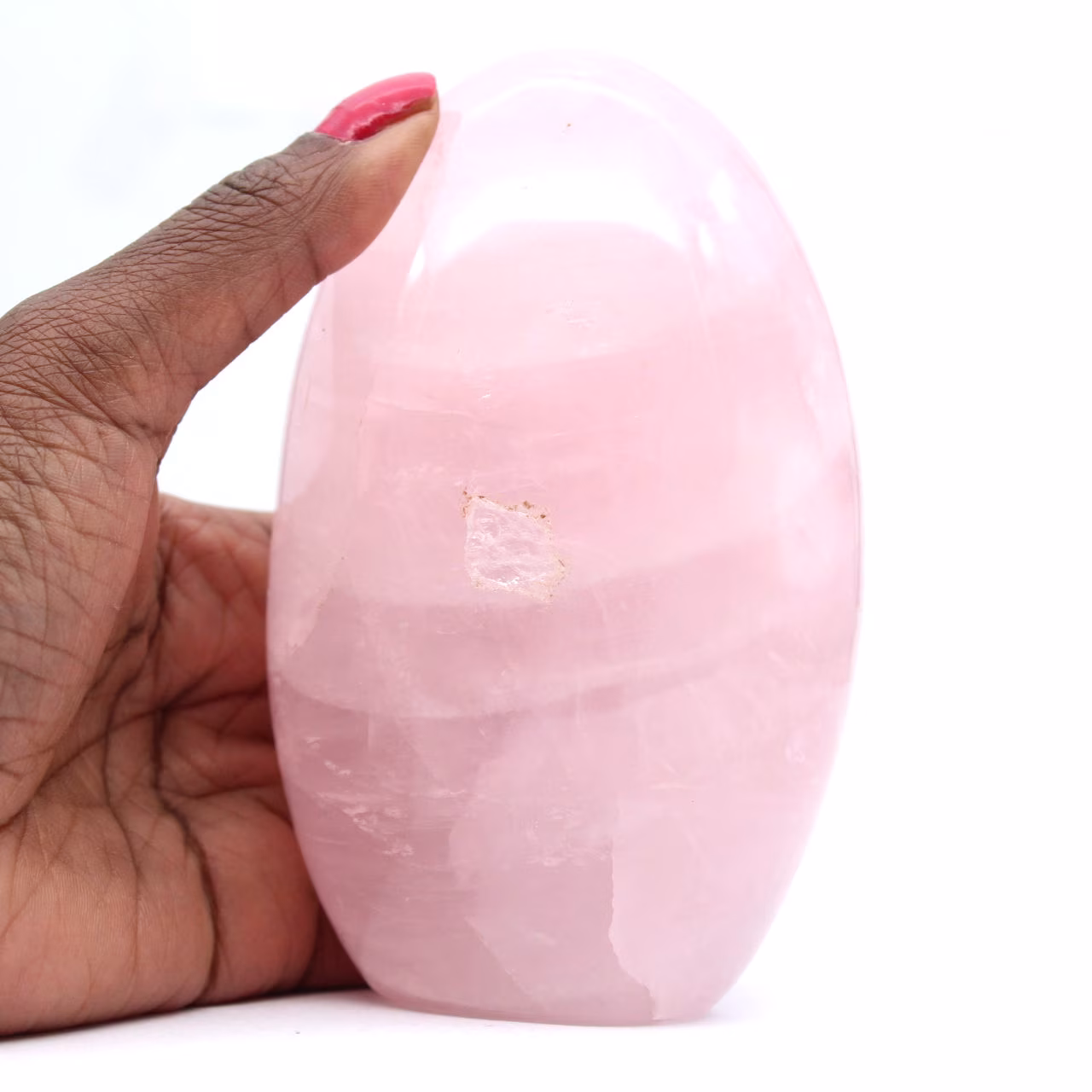 Quarzo rosa a forma libera