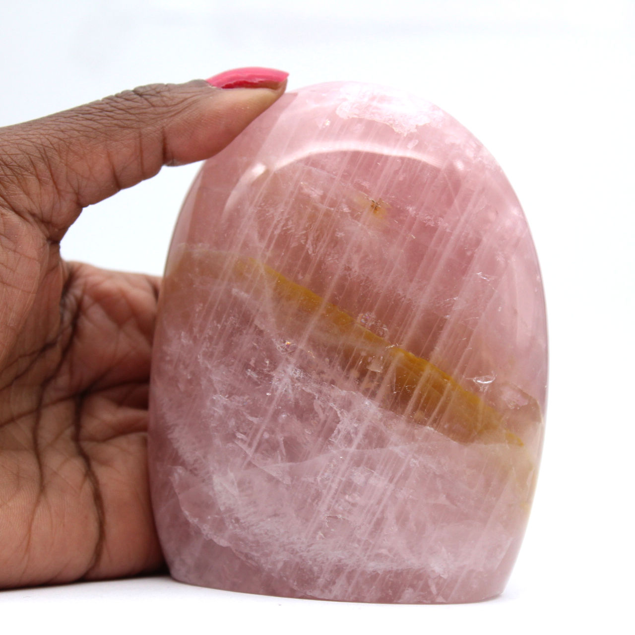 quarzo rosa del madagascar