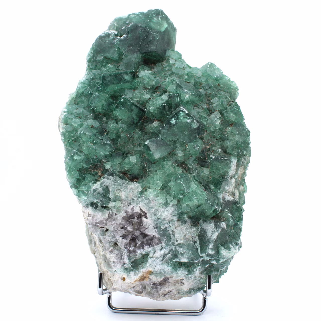 Fluorite naturale grezza in cristalli verdi