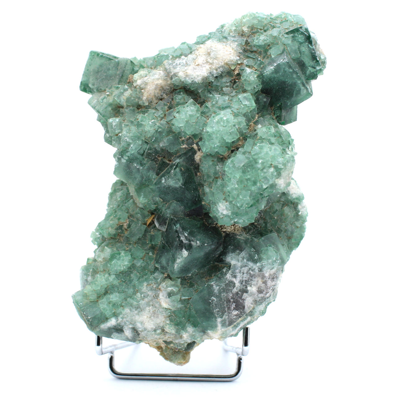 Fluorite naturale grezza su ganga
