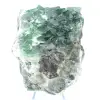 Cristalli cubici di fluorite sulla ganga - 0