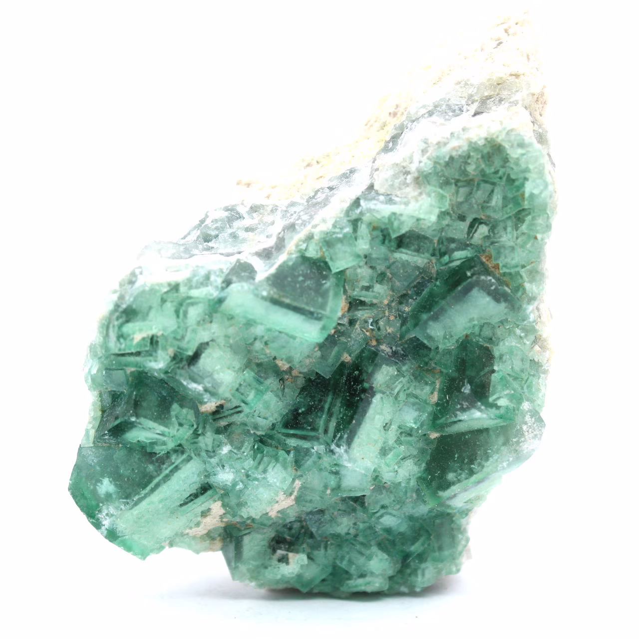 Fluorite naturale grezza su ganga