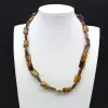 Collana in occhio di tigre - 0