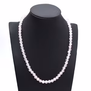 Collana in quarzo rosa