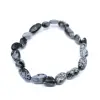 Bracciale in ossidiana di neve - 0